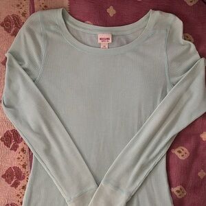 Moschino Aqua Long Sleeve Top